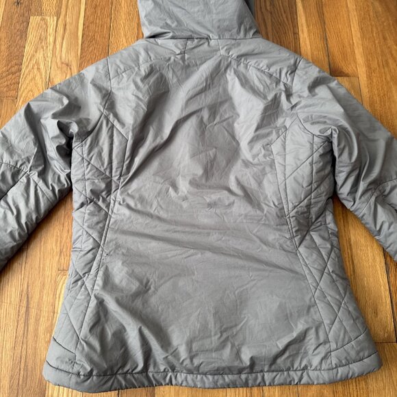 Patagonia Jacket Women's Gray Micro Puff Hooded Primaloft Jacket Size M - Picture 8 of 9